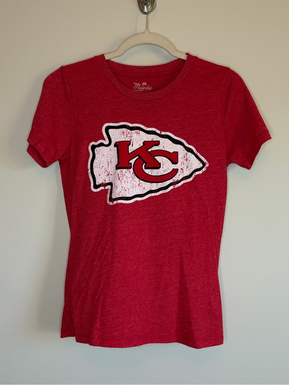 Majestic Red Kansas City Chiefs Mahomes #15 T-Shirt Medium - Picture 4 of 6